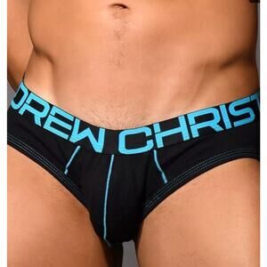 NWT Men's Andrew Christian Show-It Tagless Brief w/Enhanced Contoured Pouch L